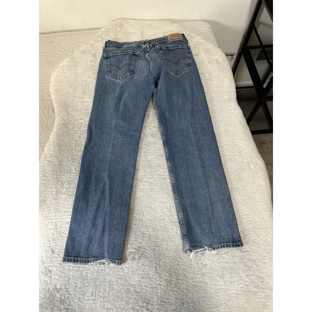 Levi's 505 Mens Straight Denim Jeans Size 32x30 Pants‎ Distressed Ankle